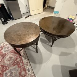 Circle Coffee table and End Table Set