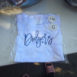 Dodgers Baby Girl Onesie 0-3m