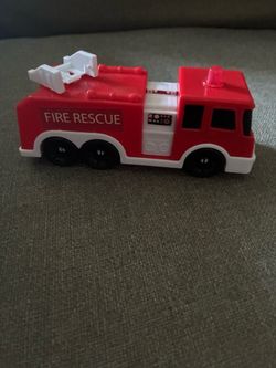 Red Fire Rescue Toy Truck - Kids Toy