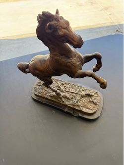 Metal statue of Marly Horse