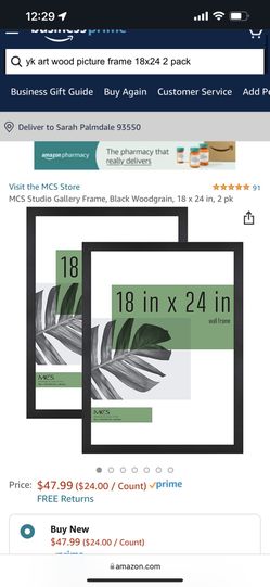 Two black picture frames