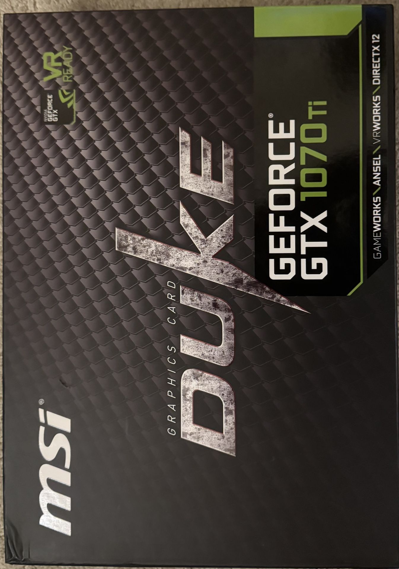 NVIDIA GTX1070TI MSI DUKE RGB