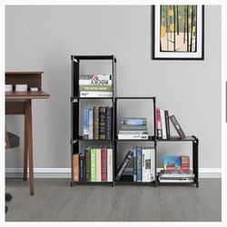 Wishwill Storage Cube Organizer, 6 Cube Storage Organizer Rack,DIY Storage Book Shelf Toy Shelf Modular Bookcase Closet Cabinet in Living Room,Childre