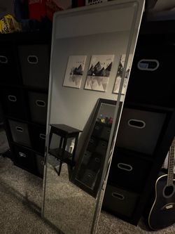 Full Length Floor Mirror Silver Frame