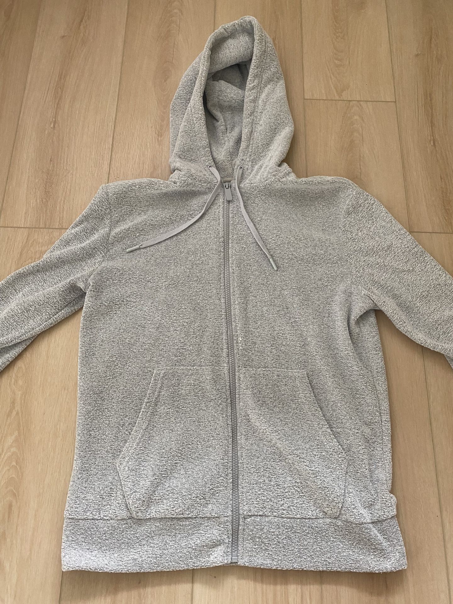 Fuzzy Grey Old Navy Jacket - Size M