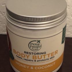New honey and coconut, restoring body cream
