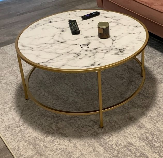 Faux Marble Coffee Table