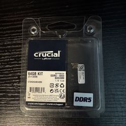 Crucial 32GB DDR5 RAM Kit (2x16GB), 4800MHz CL40 Laptop Memory - SODIMM 262-Pin
