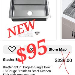 Glacier Bay
 Kitchen Sink with Accessories