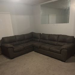 Plush sectional sofa