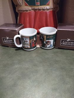 1984-avon-Santa Collector Mugs w/ original Boxes