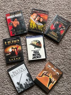 Lot of 7 Action DVDs Martial Arts & Classic Films