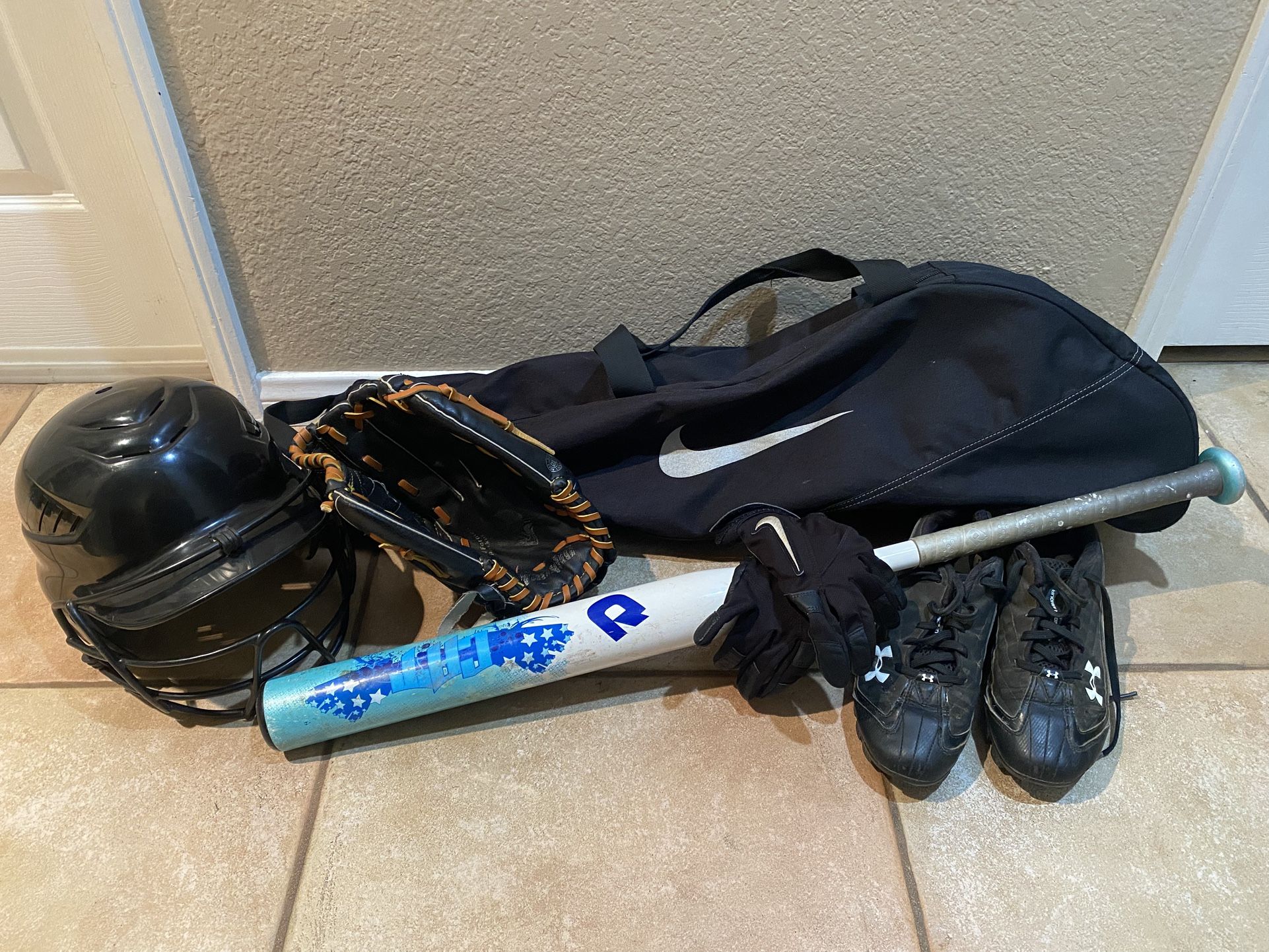 Softball Starter Set—Bat, Helmet, Cleats, Bag & More