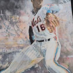 Daryl Strawberry. Lithograph.