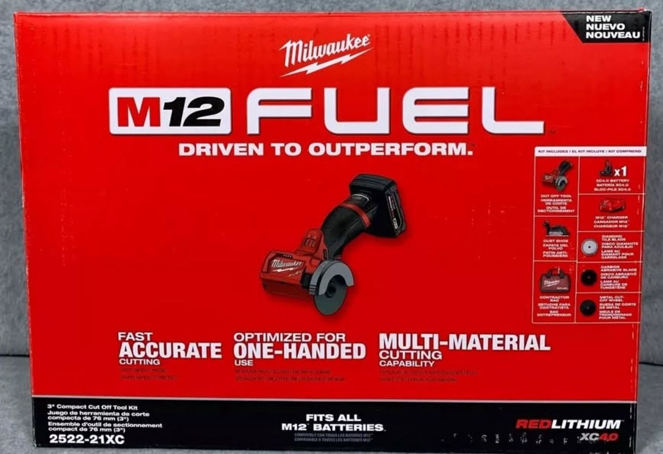 Milwaukee 3 in. Lithium-Ion Brushless Cordless Cut Off Saw Kit with One 4.0 Ah Battery Charger,bag