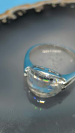 .925 Sterling silver CZ ring