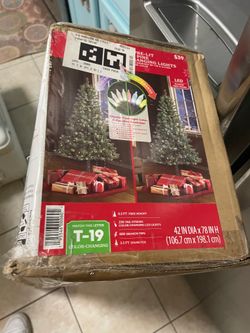 New 6.5 foot color changing lights Christmas tree