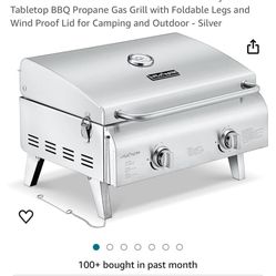 Tabletop Two Burner Bbq Grill 