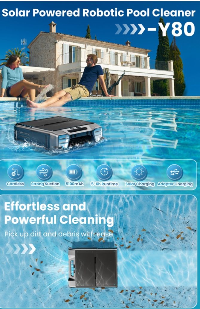 Yinole Y80 Solar Powered Robotic Skimmer
