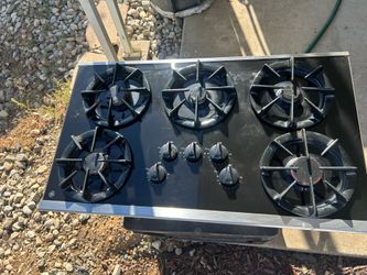 GE Profile gas stove top