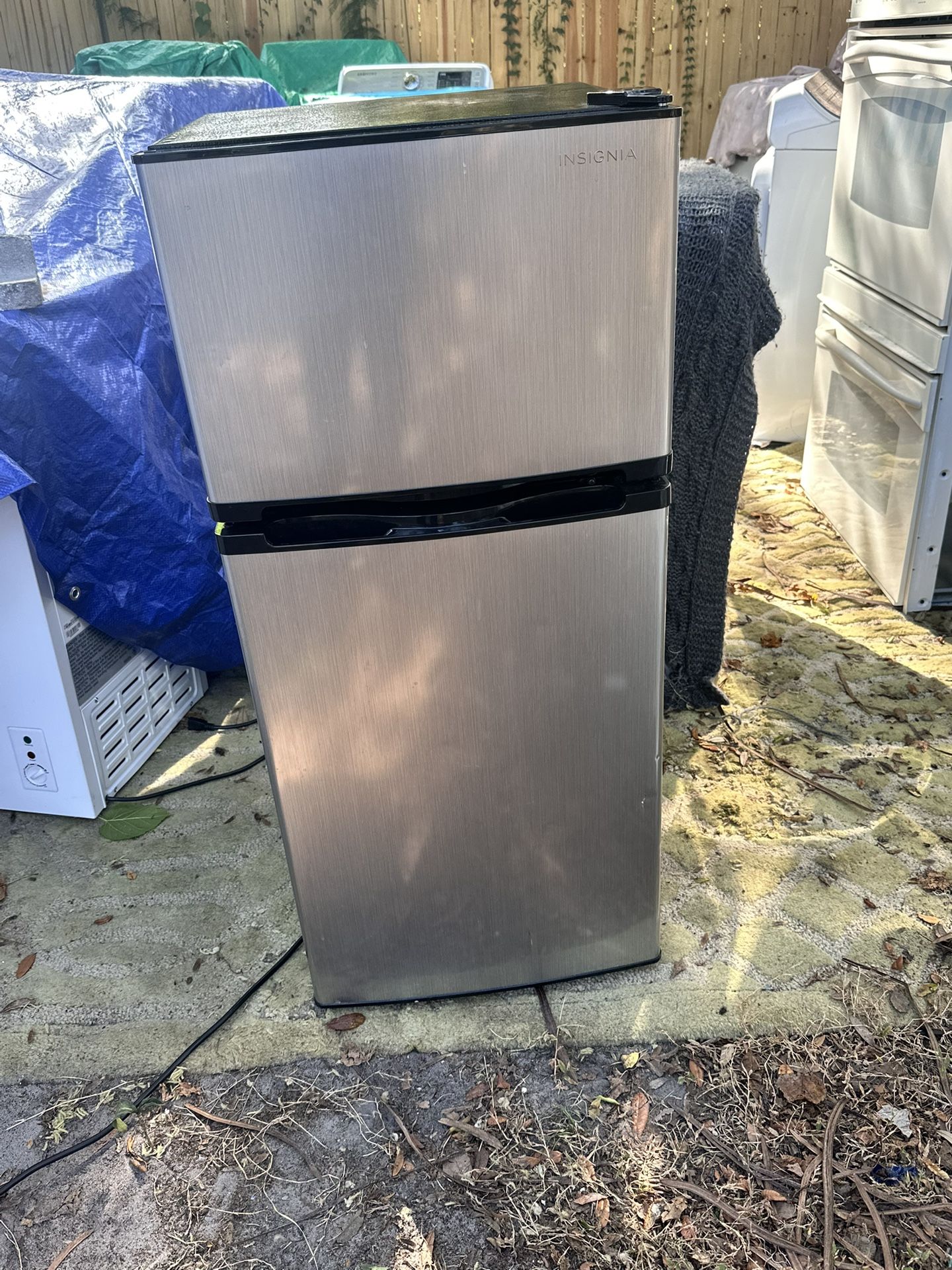 Insignia Stainless Steel Mini Fridge