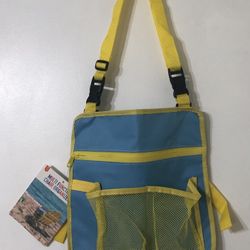 Organizer For Home And Outdoor blue yellow. 12” L X 12” L