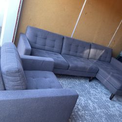Kasala Sectional Couch + Chair 