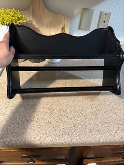 Black Wooden Shelf