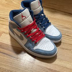 A. Air Jordan 1 Mid French Blue Size US9