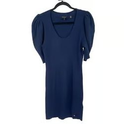 Ted Baker Dress Dollra Scoop neck bodycon dark blue size 2