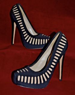 Aldo Rise Black & Tan Platform Stiletto Pumps Size 37 (6.5) Cregger