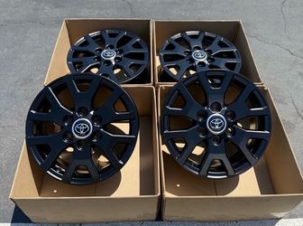 17” oem toyota tacoma factory wheels 17 inch satin black rims tacoma powder coat exchange