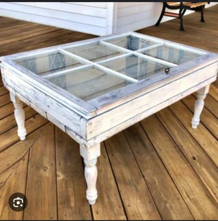 Vintsge Window Coffee Table