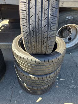 Set of four used tires 255/45-19