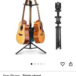 Three Guitar Stand  New Never Used 