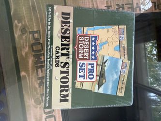 🔥 1991 Pro Set Desert Storm Factory Sealed Box