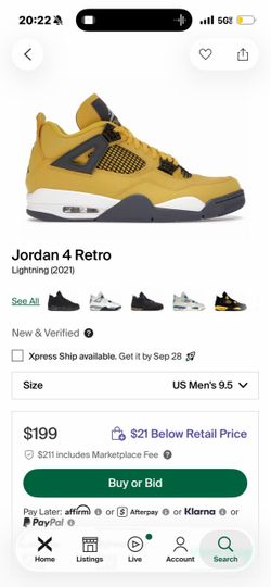 Jordan 4 Retro