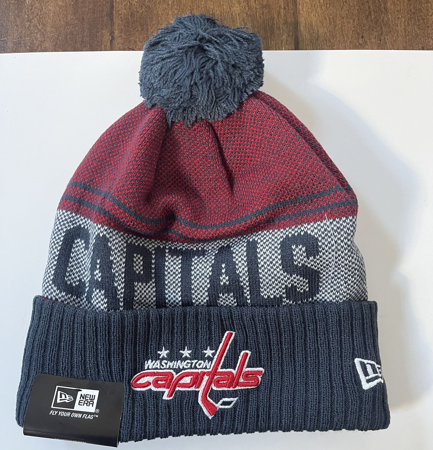 Washington Capitals Team Logo Beanie Hat Cap - NWT 