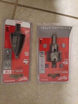 Milwaukee Step Drill Bit & Carbide Hole Cutter Set