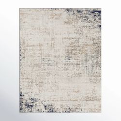 Blue & Gray 5’x7’ Abstract Area Rug