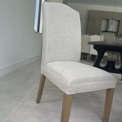 Restoration Hardware Hudson Camelback upholstered side chairs