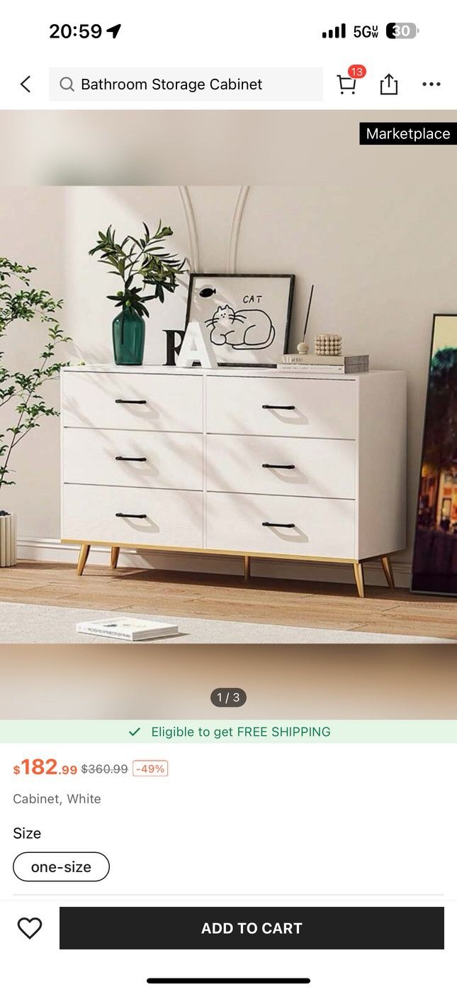 New White Dresser