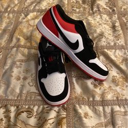Nike Dunk Low Top Black Red (New)Men Size 10 Only