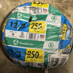 Southwire 250 ft. 12/3 Gray Solid CU UF-B W/G Wire