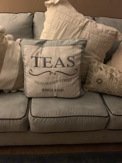 Beautiful microfiber couch (mint color)