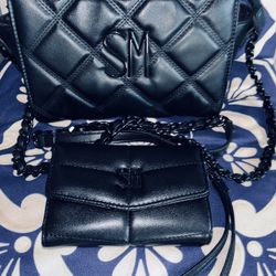 Steve Madden Quilted Purse With Wallet 