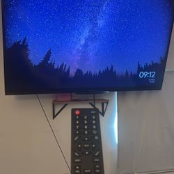 50” TV with wall mount and remote