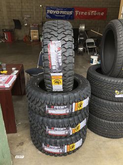 New Tire LT 35x12.50R20 RBP REPULSOR M/T3 125Q Set Of 4 Tires Finance Available
