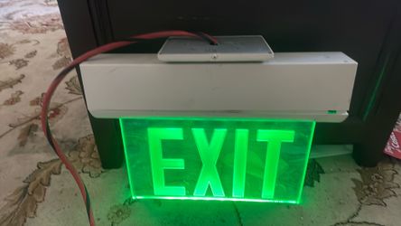 Nice  illuminated Bog size  EXIT  sign