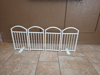 White Dog Gate Pet Gate